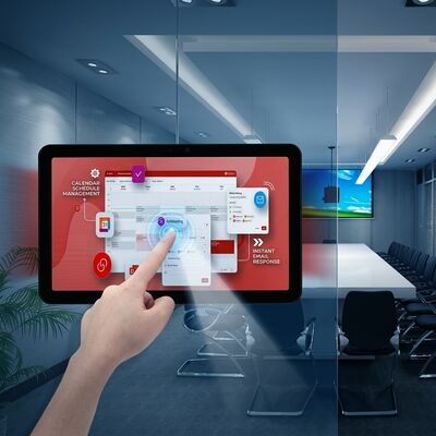 15.6 Zoll RK3566 Konferenzraum Tablet mit POE Power und doppelseitige Beleuchtung