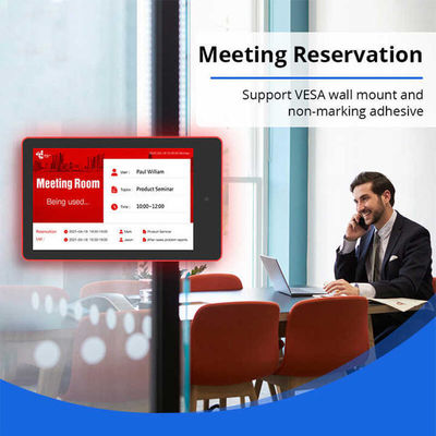 13,3 Zoll RK3568 Konferenzraum-Terminplanungs-Display-Tablet mit 5,0 MP Kamera und umgebender LED-Beleuchtung