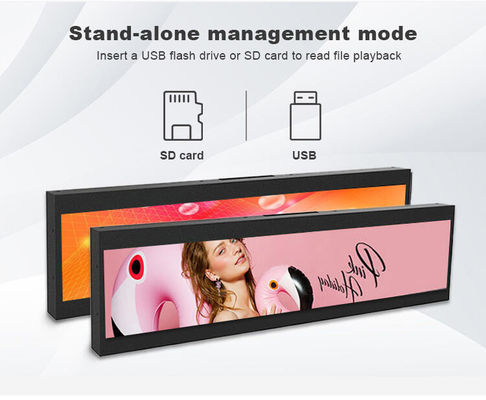 19 Zoll Wandmontierte Bar-Type Werbe-Maschine 1920x360 Android Tablet
