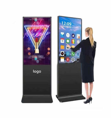 Innenraum 55-Zoll-LCD-Werbe-Player mit bodenständiger Gestaltung und digitaler Beschilderung