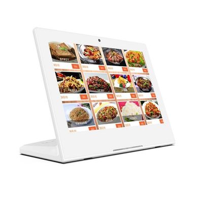 Selbstbedienung RK3566 Prozessor Tablet für Restaurantbestellungen 13,3-Zoll POE NFC RGB LED Light Bar 5MP Kamera Android 11