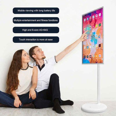 24 Zoll Stand By Me TV Innenraum Android 12 Werbung Digital Signage Portable Standing Smart TV