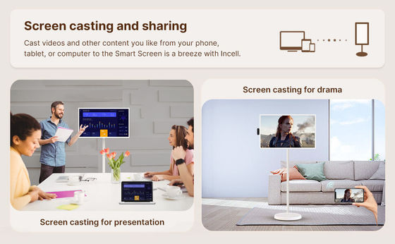 21" Android 12 System Stand By Me TV Smart Broadcast Machine Touchscreen