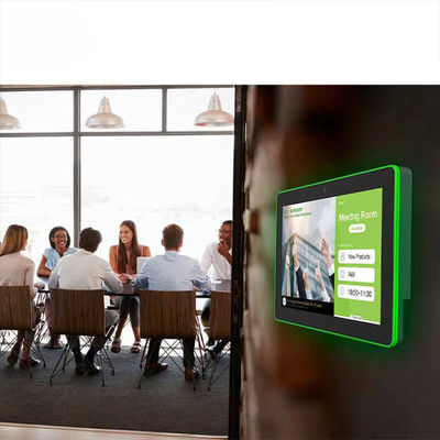 10.1-Zoll-Smart-Home-Tablet mit RK3566-CPU und vierseitiger LED-Lichtleiste - Wandmontierter Android-Steuerein