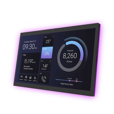 10.1-Zoll-Smart-Home-Tablet mit RK3566-CPU und vierseitiger LED-Lichtleiste - Wandmontierter Android-Steuerein