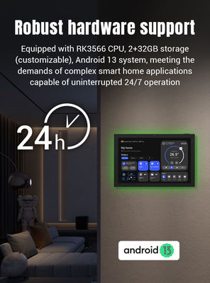 10.1 Zoll Wandmontiertes Smart Home Control Tablet Umgebungs-LED-Licht für ultimativen Komfort