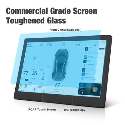 Hochhelligkeit 24 Zoll Wandmontierte Werbeanzeige RK3399 POE Android Tablet PC für Einzelhandel