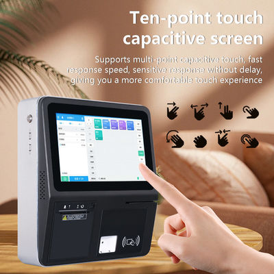 Thermal Transfer Printer Technologie 11,6 Zoll Android POS Kiosk für Supermarkt Restaurant 4GB 32GB NFC 58mm Touchscreen
