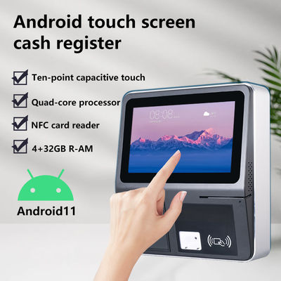 Thermal Transfer Printer Technologie 11,6 Zoll Android POS Kiosk für Supermarkt Restaurant 4GB 32GB NFC 58mm Touchscreen