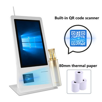 15.6" Self-Service-POS-Maschine mit Win 10 Betriebssystem Touchscreen-Scanner Drucker NFC QR-Code Reader