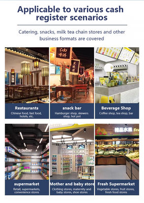 15.6" Self-Service-POS-Maschine mit Win 10 Betriebssystem Touchscreen-Scanner Drucker NFC QR-Code Reader