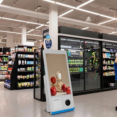 Supermarkt-Kasse All-in-One Touchscreen-Kassenregister 15,6 Zoll Selbstbedienungs-Kiosk POS-Terminal mit NFC-QR-Zahlung