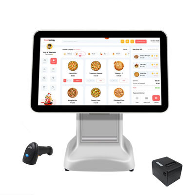 Produkt-Kasse-Terminal 15,6 Zoll Android-POS All-in-One-Supermarkt-Mini-Kasse mit Farbdruckerausgang