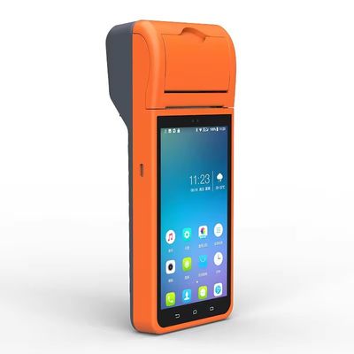 Monochrom-Druckerausgabe Typ 5,5-Zoll Android 8.1 PDA POS-Terminal für optimierte Restaurantbestellabwicklung