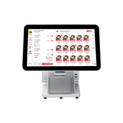 Win7/10 Android-kompatibel 15,6 Zoll Dual-Screen-POS-System-Monitor Dauerhafter IPS-Touch-Monitor für Supermarkt-Restaurant