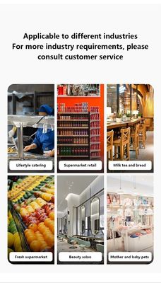 Einzelhandel mit 15,6 Zoll Dual Touch Screen All in One-Terminal-Maschine mit Wärmeübertragungsdrucker-Technologie