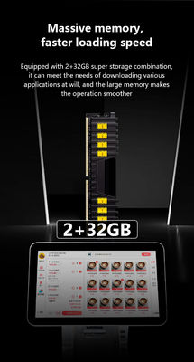 Kapazitive Touch-Doppelscreen-All-in-One-Pos-Systeme für Restaurants Wifi-Kassensystem und 32 GB Festplattenkapazität