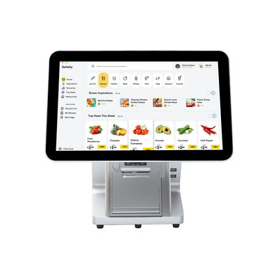 15.6' 14' Dual Screen Android Systems POS-Maschine mit Barzahlungsschub und All-in-One Touch Smart Software POS-Terminal