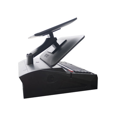 15,6 Zoll Dual-Screen Touch All-in-One POS-System mit Kassenschublade und eingebautem 58-mm-Drucker 2 GB RAM Supermarkt