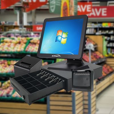 Thermotransferdrucker und Kundenanzeige für problemlose Bargeldzahlung im POS-System eines Einkaufszentrums