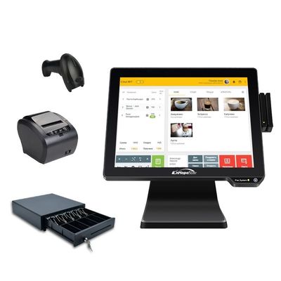 Restaurantbestellung Thermaldruckmaschine mit Auflösung Win/Android POS Kasse 13.3/15.6 Zoll 1366*768 Auflösung