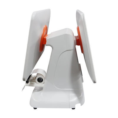 All-in-One-Core Weißes USB3.0 Schnittstellen-Scanner Überprüfen Sie Kassenregister Pos-Terminalsystem mit 80mm-Drucker und 15,6 Zoll LCD