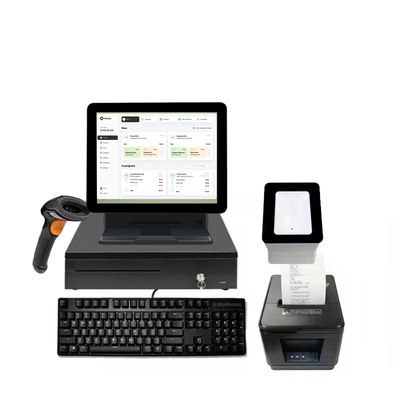 Fortgeschrittenes 15.6" Touchscreen POS-System mit Kundenanzeige-Software Zahlungsterminal Kassenrechner