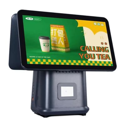 Einzelhandels-Restaurant-Rechnungsmaschine 15,6 Zoll Dual-Screen-POS-System mit Windows-Betriebssystem und Android-POS