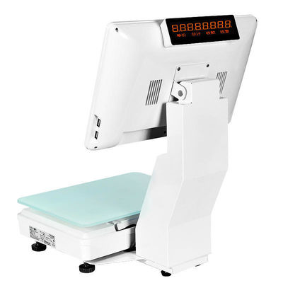 15.4 Zoll Dual-Screen Touch-Fenster All in One Scale Weighing POS Supermarkt Hotel's Ultimate POS Lösung mit WIFI/BT