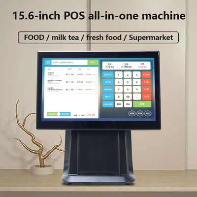 Hochleistungsfähiges 15,6" I3 Prozessor Touchscreen POS All-in-One Supermarkt Einzelhandel POS-Gerät mit Kundendisplay