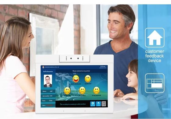 Desktop 10,1 Zoll L-Form Android Tablet PC WiFi NFC Touchscreen Quad-Core Smart Office Selbstbedienung Kiosk Geschäftsgebrauch