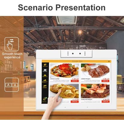Desktop 10,1 Zoll L-Form Android Tablet PC WiFi NFC Touchscreen Quad-Core Smart Office Selbstbedienung Kiosk Geschäftsgebrauch