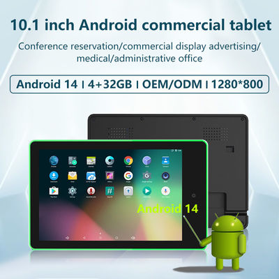 10.1-Zoll-Wall Mount Android Tablet mit Quad-Core Rockchip RK3576 und 4-seitiger LED-Lichtleiste für Besprechungsraumbuchung