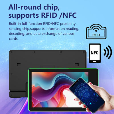 10.1-Zoll-Wall Mount Android Tablet mit Quad-Core Rockchip RK3576 und 4-seitiger LED-Lichtleiste für Besprechungsraumbuchung
