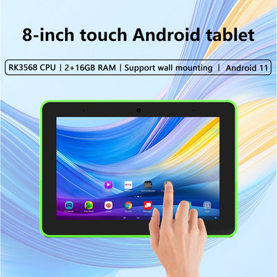 8-Zoll Wandmontiertes Android Tablet-PC mit 4-seitigen LED-Leuchten und POE NFC für Smart Home und Meetingraum-Buchung
