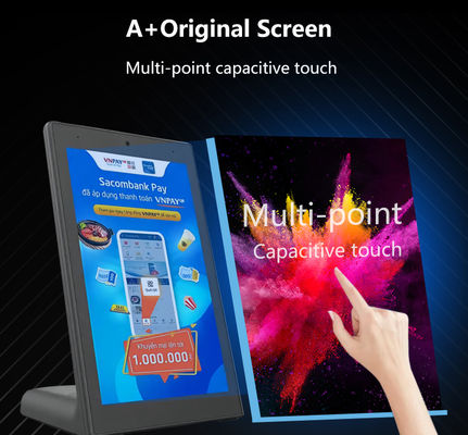 8 Zoll L-Typ Business Self-Service Kiosk Android Tablet PC Kapazitive Touch Scree POE Strom WIFI NFC für Restaurant bestellen POS Tablet