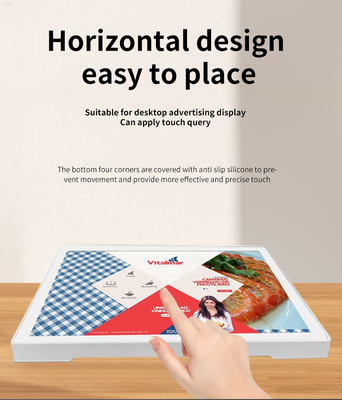 10,1 Zoll horizontaler Android-Desktop-Tablet-PC-Computer, Touchscreen, RJ45, POE-Stromversorgung, NFC-Leser, Industrie, Gewerbe, Front, Hotel, Restaurant, Einzelhandel, Schreibtischgebrauch