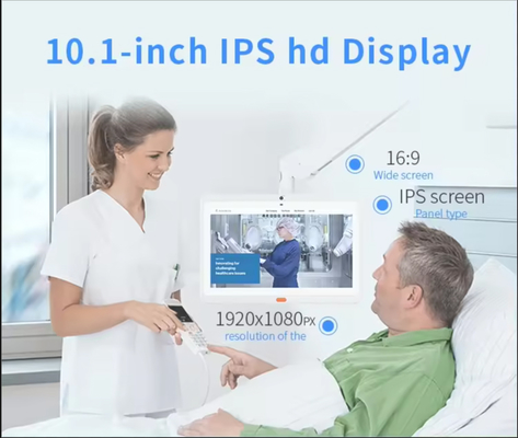 Wandmontage 13,3 Zoll medizinische Versorgung Android Tablet PC Touchscreen WLAN 4G POE NFC Anruffunktion für Krankenhaus Klinik
