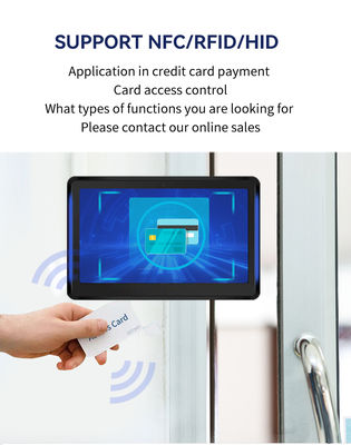 101 Zoll Wandmontage Business Android Tablet PC mit LED-Lichtleiste Konferenzplanungsanzeige