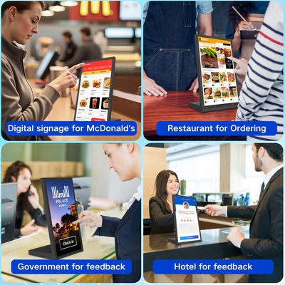 15.6-Zoll-NFC-Tablett Rockchip Quad-Core L-förmiger Android-Tablett-Computer