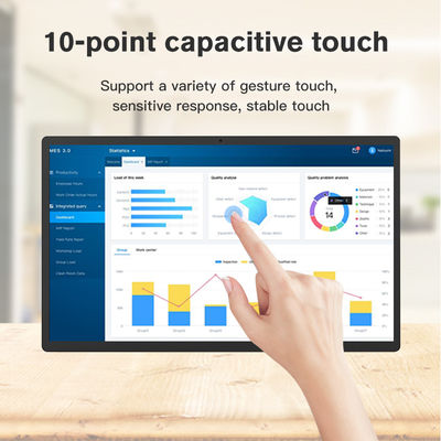 21,5 Zoll NFC-Lesegerät, wandmontiertes Android-All-in-One-Tablet-PC, 4 GB, 32 GB, WIFI, RJ45-Netzwerk