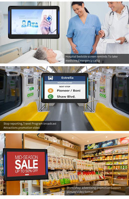 15,6 Zoll Wandmontage POE Stromversorgung RK3566 Android Tablet PC LED-Licht Konferenzraumbuchungssystem