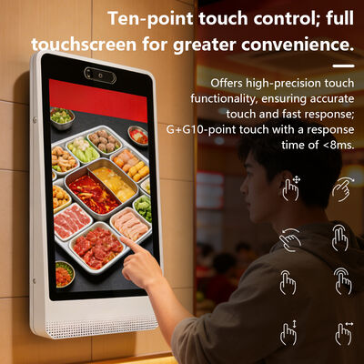 32 Zoll Android 14 Indoor SDK Wandmontage KI Digital Signage Werbung Touchscreen Poster Anzeige Virtueller Mensch Shop Hote