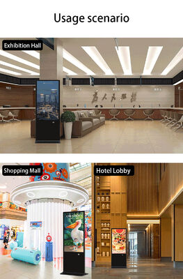 43 Zoll Bodenstehender Digital Signage LCD Werbedisplay Touchscreen Smart Kiosk Poster Player für Einkaufszentren