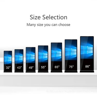 43 Zoll Bodenstehender Digital Signage LCD Werbedisplay Touchscreen Smart Kiosk Poster Player für Einkaufszentren