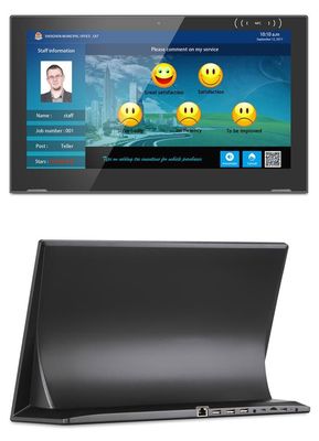 17 Zoll Poe NFC L-förmiger Android-Tablet-PC für die Desktop-Bestellung im Restaurant für POS-Einzelhandel