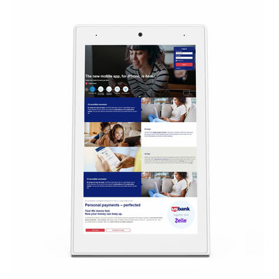 8 Zoll L-Typ Desktop Android Tablet RK3399 CPU Touchscreen Tablet für Restaurant und Hotel