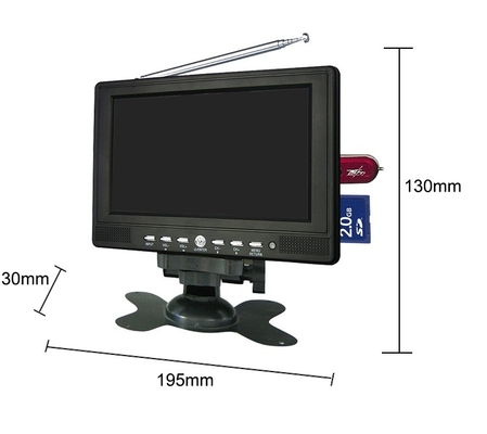 Viererkabel-Spalte 7 Hafenmonitor Zoll TFT-Auto-hintere Ansicht LCD-Monitor-2AV