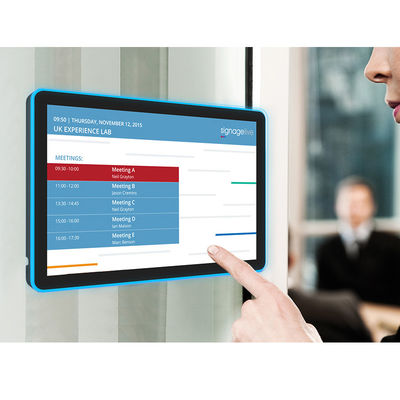 RK3288 Wandmontage Touchscreen Tablet mit 10-Punkte-kapazitiven Touch und LED-Lichtbar