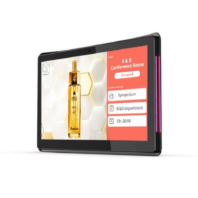 10.1-Zoll-NFC POE Wandmontiertes Android-Tablet mit LED-Lichtbar für Besprechungsräume